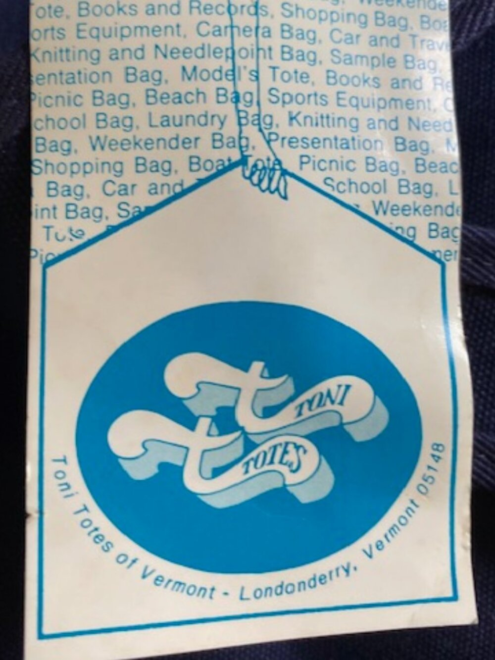 70'sToni Totes of Vermont Totepoint Needlepoint Cross Stitch Kit Canvas Tote Bag - Picture 9 of 12